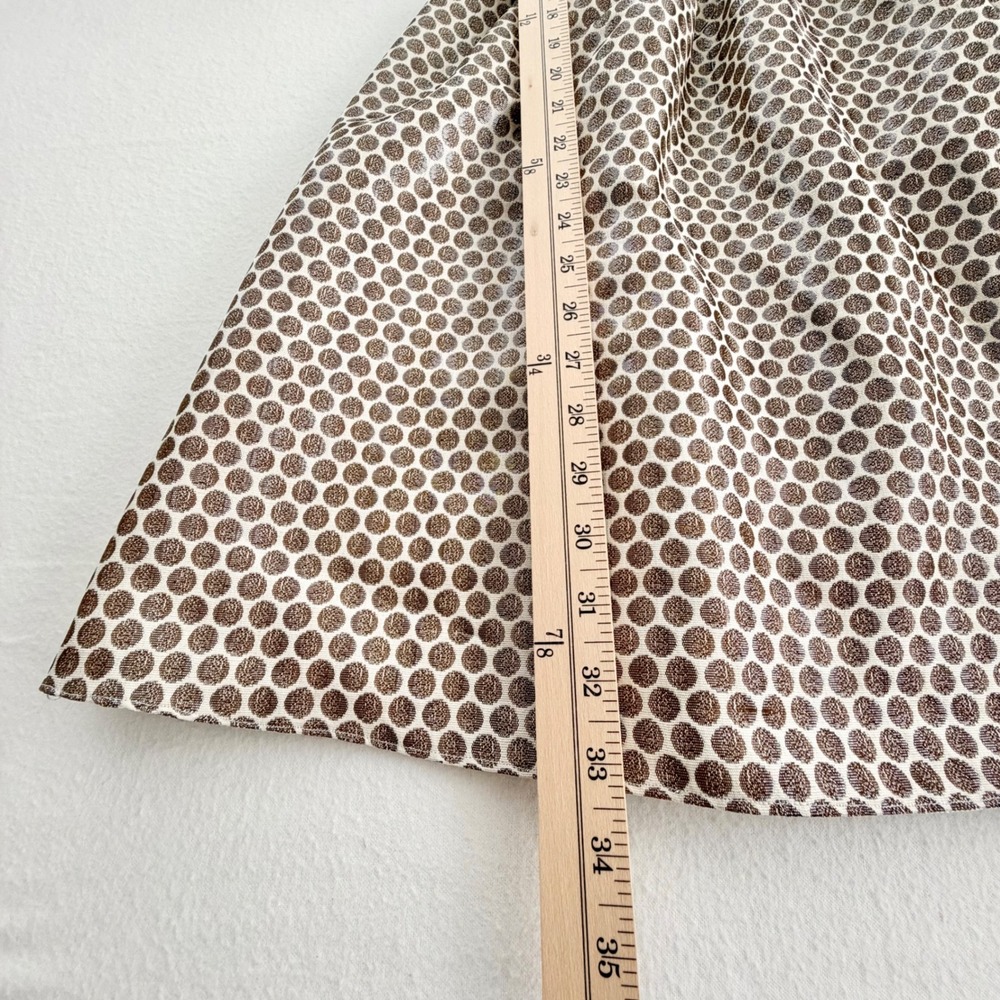NWT Esley Anthologie Gold Dot Fit Flare Dress Sleeveless Cocktail Coquette Sz S - Picture 13 of 14